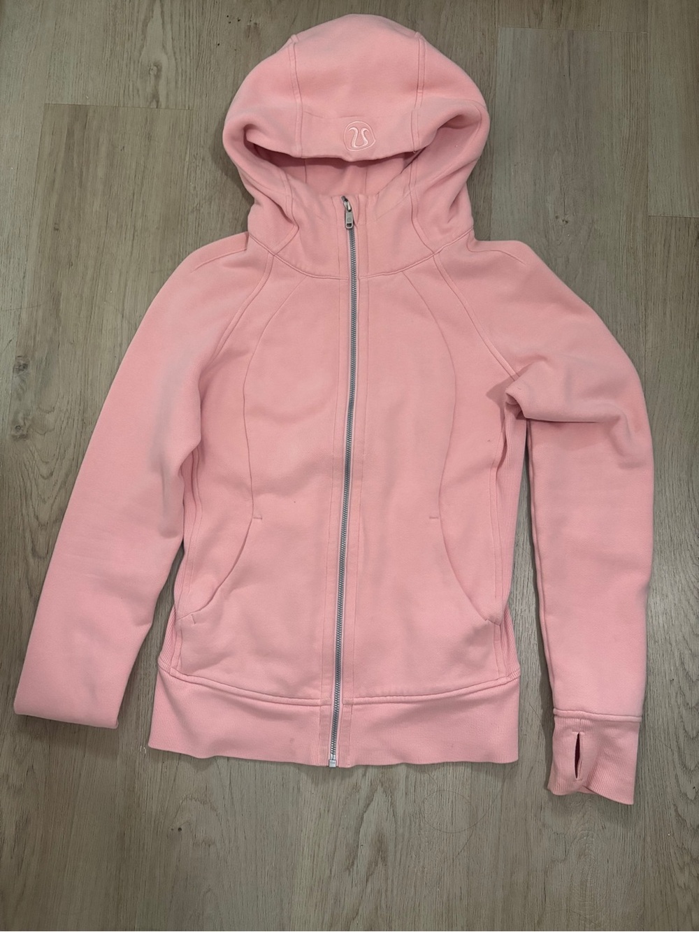 lululemon athletica Light Pink Girls' Hooded Full-Zip Sweatshirt